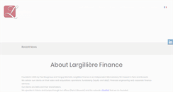 Desktop Screenshot of largilliere-finance.com